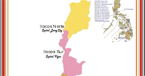 List of Ilocos Region Provinces and Its Capital.